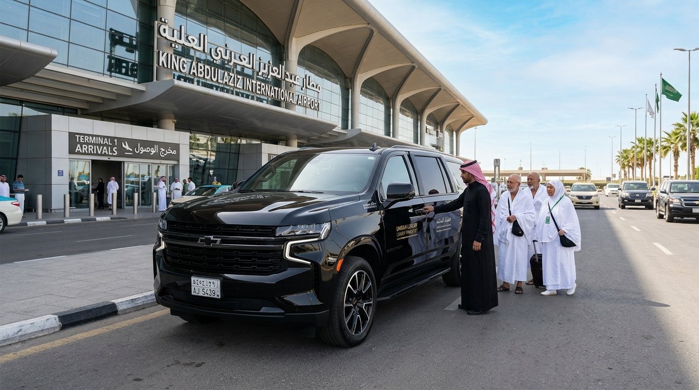 Chevrolet Suburban 7-seater VIP luxury SUV at King Abdulaziz International Airport Jeddah