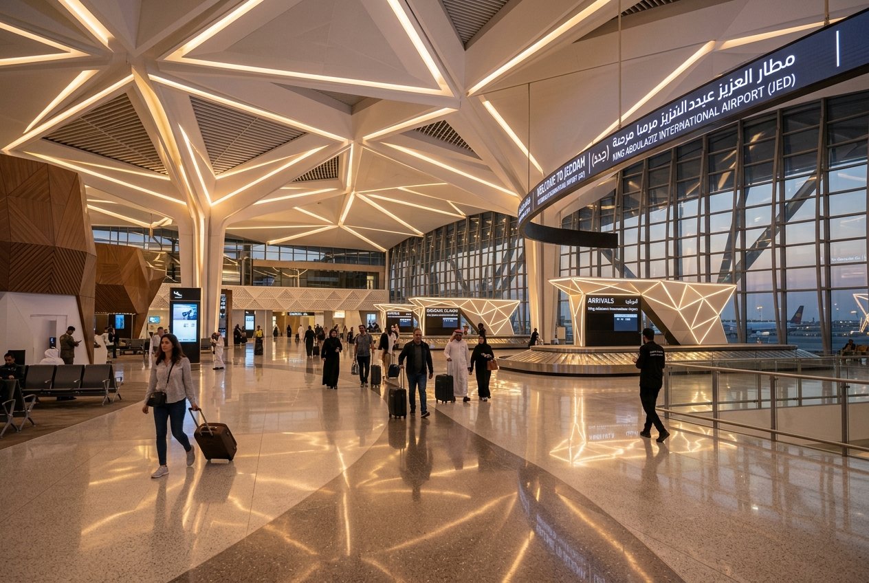 King Abdulaziz International Airport Terminal 1 Interior